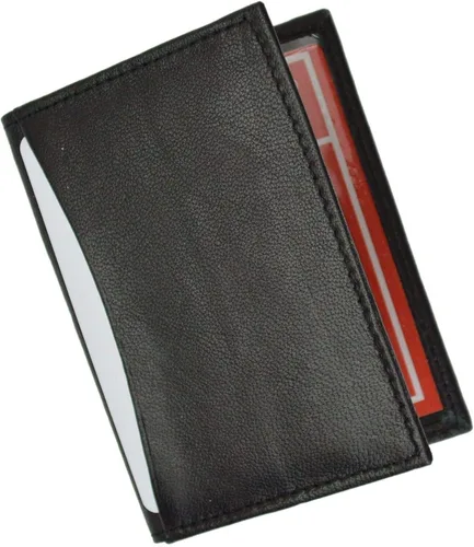 Miniatura 2 de MARSHAL Cartera delgada de cuero para tarjeta de crédito, tarjeta de crédito, soporte plegable para licencia de conducir, caja fuerte