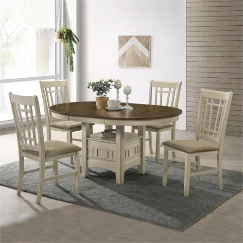 Miniatura 2 de Intercon Furniture Mission Casuals - Silla de madera en color blanco rústico/roble (juego de 2)