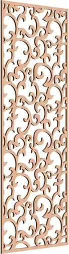 Miniatura 23 de Wheatland Paneles de pared decorativos de madera con calado, 9 3/8 pulgadas de ancho x 24 3/8 pulgadas de alto x 1/4 de alto, nogal
