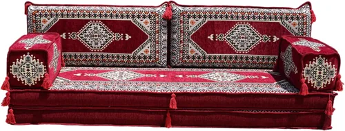 Miniatura 31 de arabicsofa Sofá de piso árabe Jalsa - Sofá tradicional hecho a mano para sala de estar