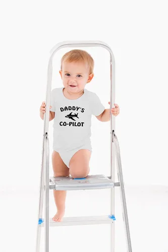 Miniatura 3 de AW Fashions Daddy's Co-Pilot - Aventuras con papá - Divertido body infantil de una pieza para bebé