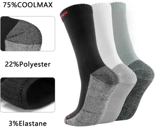 Miniatura 2 de ROCKROOSTER COOLMAX - Calcetines deportivos con control de humedad, duraderos y transpirables (paquete de 9)
