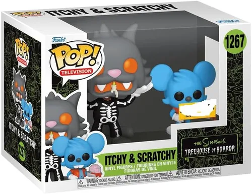 Miniatura 2 de Funko Simpsons Treehouse of Horror Itchy and Scratchy Halloween 2 Pack Pop Exclusive 1267