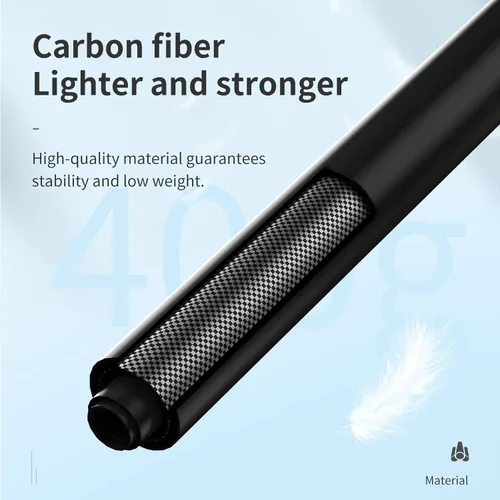Miniatura 3 de TELESIN Poste largo para selfie stick invisible 3M/118 pulgadas fibra de carbono monopie para DJI Action 6 5 Pro 4 3 Osmo Nano 360 Pocket 4 3 GoPro