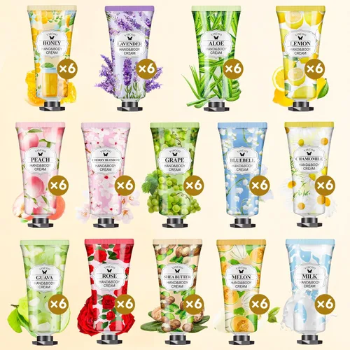 Miniatura 7 de VISCOO Paquete de 84 regalos de crema de manos para mujeres, regalo de agradecimiento al profesor/regalos de graduación, mini loción hidratante