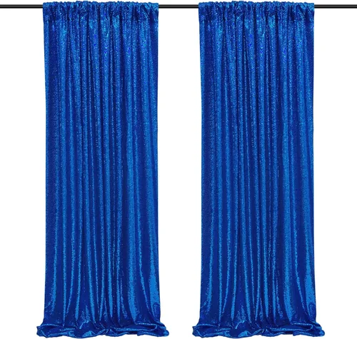 Miniatura 32 de Cortinas de fondo de lentejuelas rosas de 2 piezas, 2 pies x 8 pies, fondo de fotografía, cortina para fiestas con purpurina, fondo de boda, tela