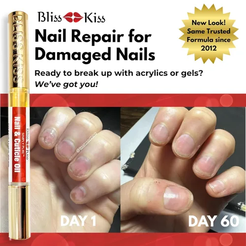 Miniatura 8 de NUEVO Bliss Kiss simplemente aceite puro de cutícula y uña kit principiante