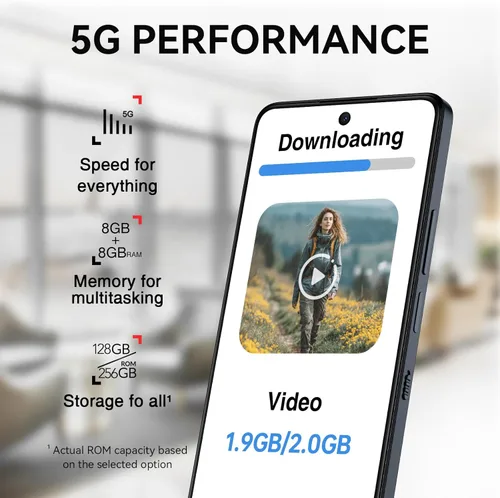 Miniatura 7 de TCL 60 XE NXTPAPER 5G Teléfono celular, AT&T, T-Mobile y teléfono inteligente Android desbloqueado Verizon, 8GB+128GB, pantalla similar a papel