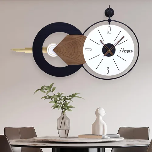Miniatura 19 de Reloj de pared redondo de 10 pulgadas, funciona con pilas, de cuarzo, sin tictac, decorativo, analógico, para apartamento, sala de estar
