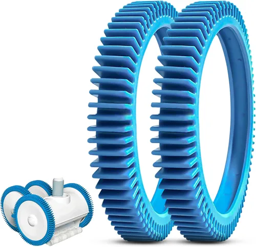 Miniatura 7 de AR-PRO Paquete de 2 neumáticos de repuesto con repuesto Super Hump compatibles con limpiadores de piscinas Poolvergnuegen y Hayward Número de pieza