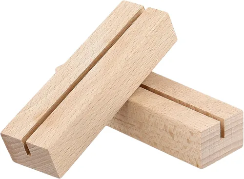 Miniatura 4 de 30 tarjeteros de madera, tarjetero de madera para menú, para bodas, fiestas, eventos, decoración, 3.94 x 1.18 x 0.79 pulgadas