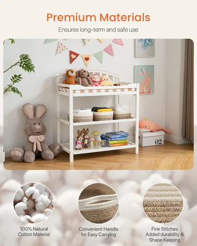 Miniatura 4 de Cesta tejida pequeña, 12 x 8 x 4.5 pulgadas, cesta de almacenamiento para organizar, bonita canasta de cuerda pequeña para estante de armario, cubos