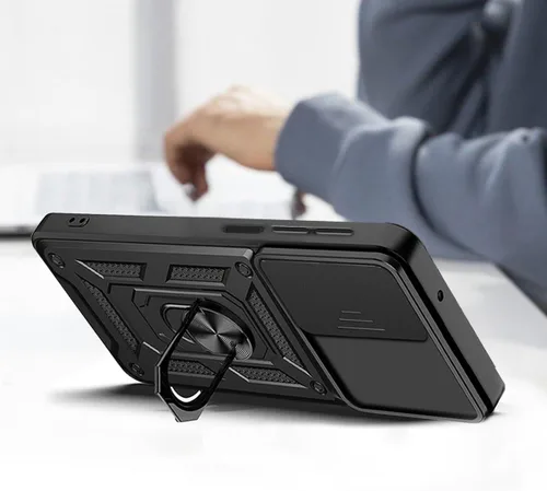 Miniatura 7 de Funda para teléfono Galaxy A06 4G: con protector de pantalla de 2 piezas, cubierta deslizante para cámara y soporte multiángulo para Samsung Galaxy