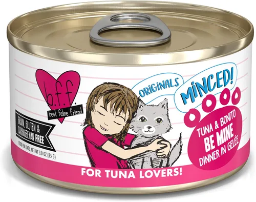 Miniatura 19 de Weruva BFF - Comida húmeda natural picada para gatos, atún y tilapia en pareja en gelatina, lata de 3 oz, paquete de 24