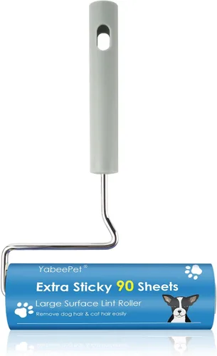Miniatura 10 de Recambios de rodillo de pelusa grande extra pegajoso, 6.3 pulgadas, repuestos de rodillo gigante para limpieza de pelo de mascotas, ropa y muebles