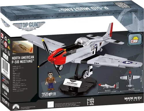 Miniatura 2 de COBI TOP Gun: Maverick™ Mustang P-51D™ - Juego de construcción de aviones, 350 piezas