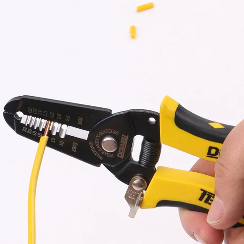 Miniatura 3 de DOWELL 10-22AWG+22-30AWG Herramienta de pelado de alambre, cortador de alicates, herramienta de mano multifunción para artesanía electricista, 2