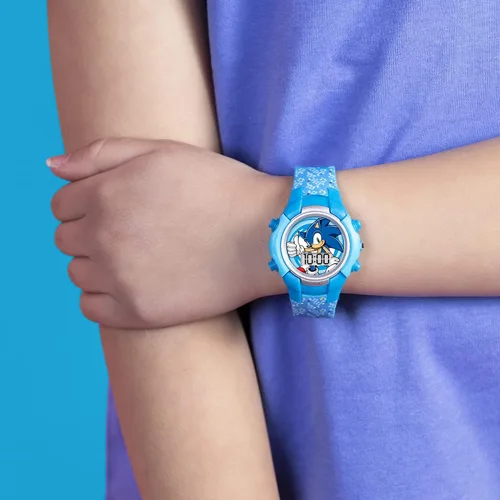 Miniatura 5 de Sonic Reloj de cuarzo digital para niño con correa de silicona SNC4036, Azul, Moderno