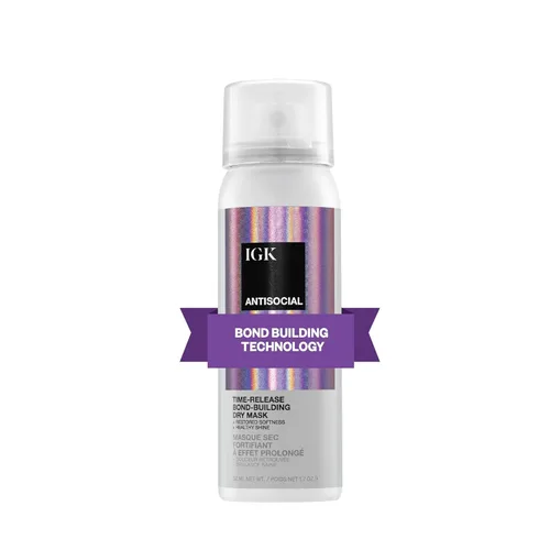 Miniatura 13 de IGK Antisocial Bond-Building Mascarilla para Cabello Seco, mascarilla nocturna para cabello seco y dañado, revitaliza el cabello sano, tratamiento