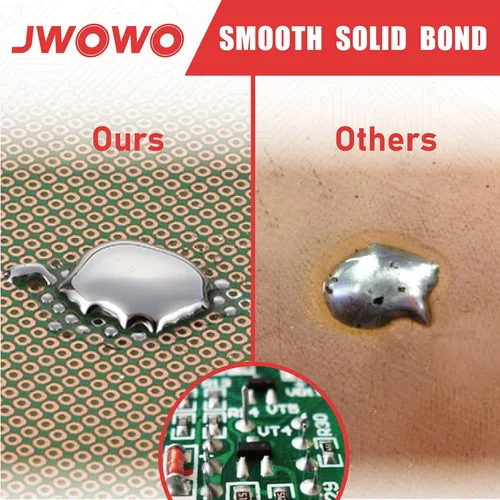 Miniatura 4 de Alambre de soldadura con núcleo de colofonia para soldadura eléctrica (0,8mm/50g), de JWOWO