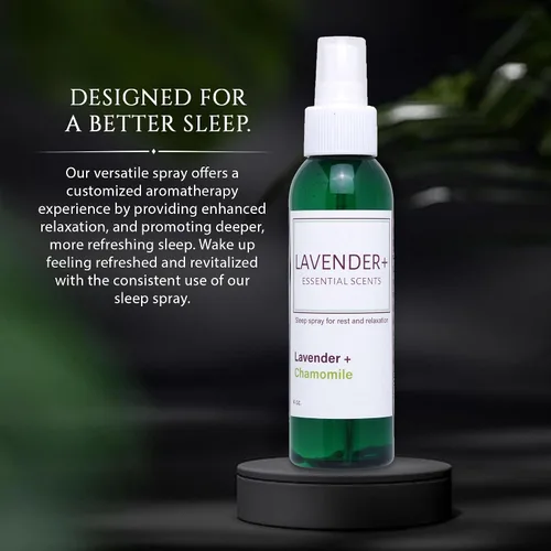 Miniatura 3 de Spray de lavanda para dormir, almohadas, ropa de cama y pijamas, aroma natural calmante de lavanda y manzanilla con energía de amatista y reiki.