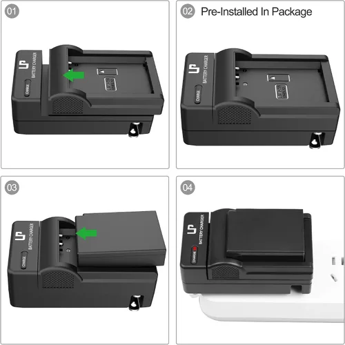 Miniatura 8 de Cargador de batería EN-EL12, cargador LP compatible con Nikon Coolpix A1000, B600, AW130, AW110, AW100, A900, W300, S1200pj, S9900, S9700, S9500