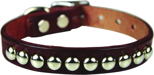Miniatura 11 de Leather Brothers 12LS-BK12 - Collar de perro de cuero Latigo con tachuelas, tamaño pequeño, color negro
