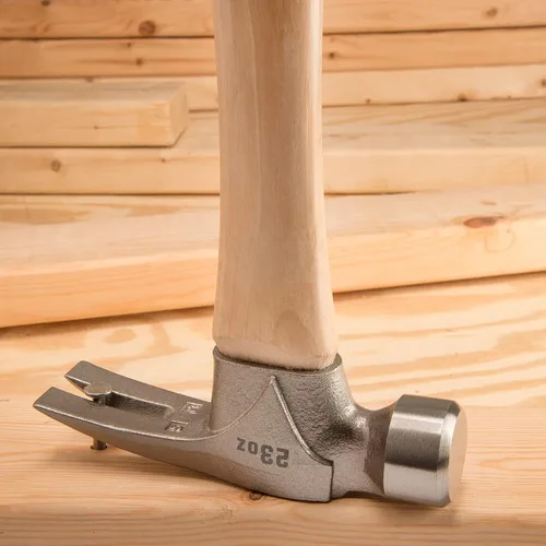 Miniatura 6 de ESTWING Pro California Hammer - Martillo de garra de 23 onzas con cara lisa y mango de madera de nogal - MRW23LS