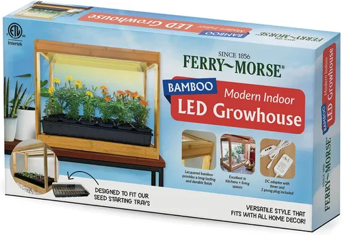 Miniatura 4 de Ferry-Morse - Moderna casa de cultivo LED de bambú para interiores