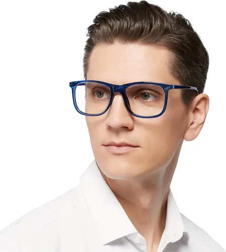 Miniatura 8 de MARE AZZURO Gafas de lectura cuadradas de gran tamaño para hombres lectores grandes 1.0 1.25 1.5 1.75 2.0 2.25 2.5 2.75 3.0 3.5 4.0 5.0 6.0
