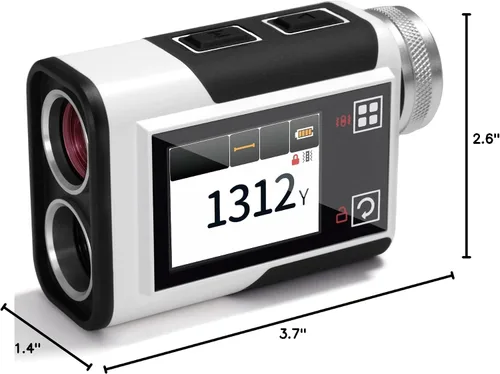Miniatura 10 de Telémetro de Golf con Pendiente, CIGMAN 1312 Yardas Telémetro de Golf, Pantalla Táctil Externa a Color de 2.4 Pulgadas, Vibración de Bloqueo