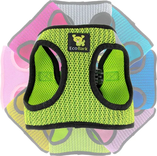 Miniatura 28 de EcoBark Arnés para perro – Arneses ecológicos para perros XXS, XS y pequeños – Chaleco de cuerpo pequeño reflectante y ajustable – Arnés de malla