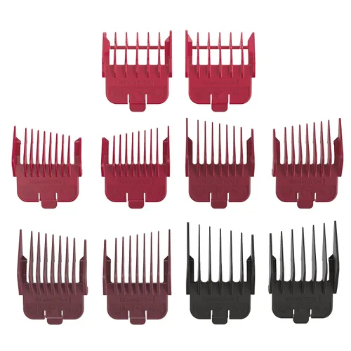 Miniatura 3 de Remington Easy Fade - Kit de corte de pelo para hombres, peines fijos cónicos y estándar, estuche de viaje incluido, color negro