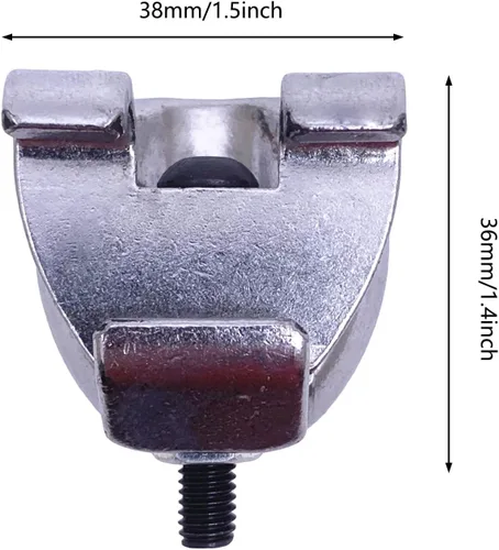Miniatura 3 de Soporte de montaje de aro para bombo, abrazadera de aro Tom para cencerro, bloque de atasco, pandereta, platillo de chapoteo plateado