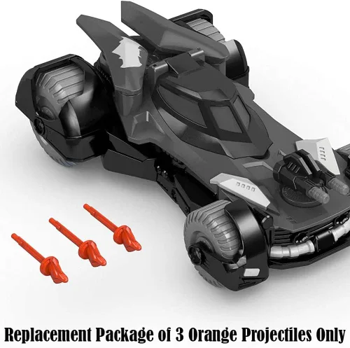 Miniatura 5 de Repuesto de 3 proyectiles naranjas para Fisher-Price Imaginext DC Super Friends Batmobile Playset - DHT64