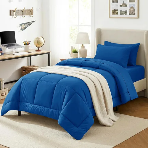 Miniatura 56 de CozyLux Juego de edredón tamaño King, color verde oliva, 7 piezas en una bolsa, edredón verde tamaño King, juegos de ropa de cama para todas