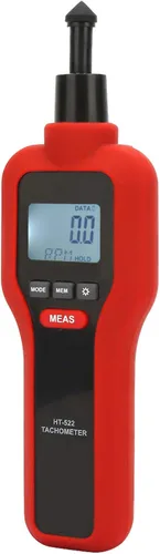 Miniatura 4 de Mano sin contacto 2-99999 & Contacto 2-19999 LCD Digital Tacómetro Tach Rotar Medidor de velocidad para pruebas sin contacto y contacto