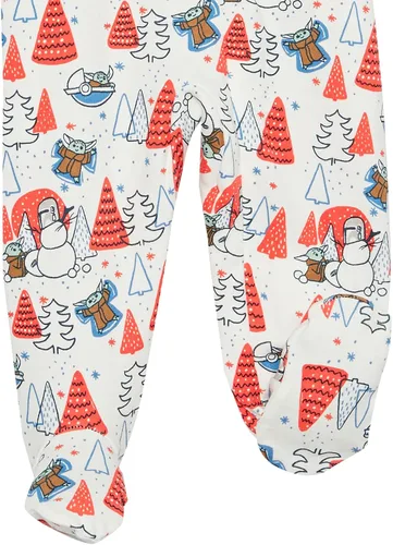 Miniatura 3 de Amazon Essentials Disney Marvel Star Wars - Pijama unisex de algodón con pies para bebés y niños pequeños, paquete múltiple