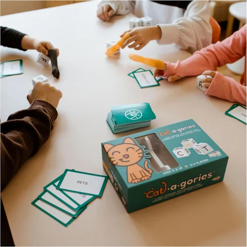 Miniatura 7 de Spin Master Games, SolidRoots Cat-a-gories, juego de dados de aprendizaje de vocabulario, diversión para la noche de juego familiar, 2-4 jugadores