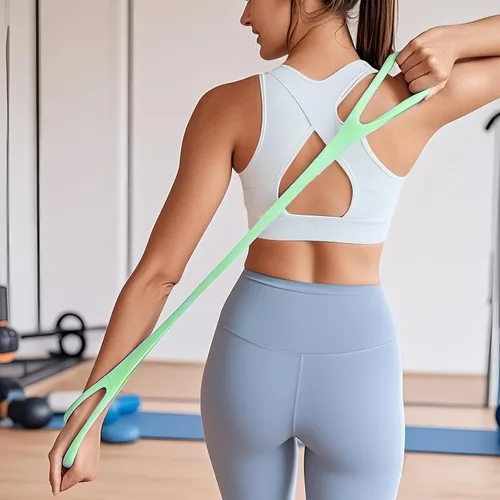 Miniatura 7 de Bandas de resistencia, bandas de ejercicio unisex para brazos y pecho, expandidor de yoga, gimnasio, fitness, palabra de tracción elástica