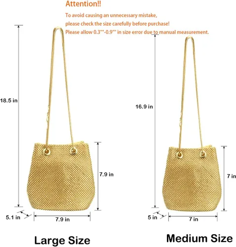 Miniatura 4 de Bolsa de noche para mujer, tamaño mejorado, bolsa de cubo de diamantes de imitación, bolsa de hombro brillante para fiesta, boda, cita nocturna