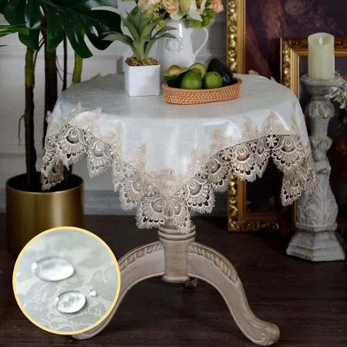 Miniatura 9 de ARTABLE Mantel pequeño de encaje de macramé de otoño y Navidad, para Acción de Gracias, al aire libre, granja, rústico, cocina, fiesta, cumpleaños