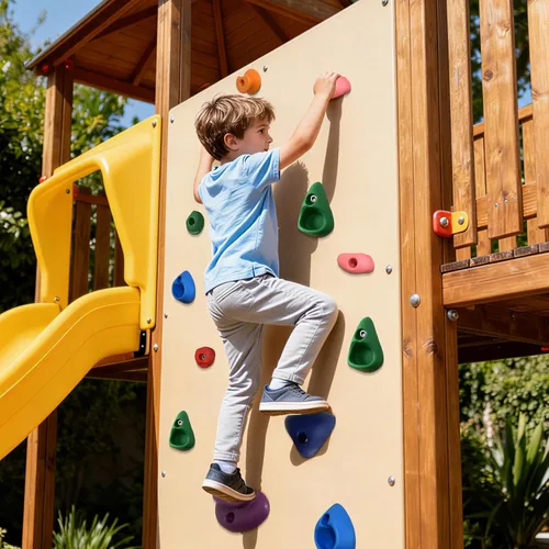 Miniatura 7 de 32 piezas de pared de escalada en roca para niños, soportes de escalada de pared de roca, kits de agarre de pared para escalada de adultos con 32