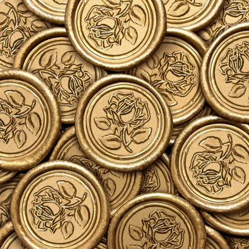 Miniatura 12 de 25 Calcomanías de Sellos de Cera Hechas a Mano, Sellos para Sobres, Calcomanías de Cera Autoadhesivas para Invitaciones de Fiestas de Boda, Sobres