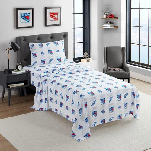 Miniatura 12 de Juego de sábanas tamaño Twin de Boston Bruins NHL con licencia oficial - Ropa de cama cómoda con logotipos del equipo repetidos para fanáticos