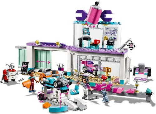 Miniatura 4 de LEGO Friends 41351 - Juego de construcción para talleres de personalización de kart