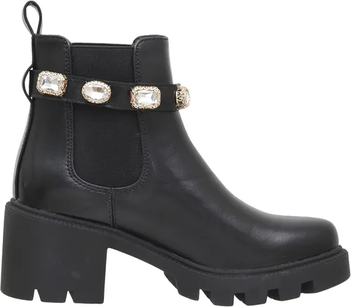 Miniatura 4 de CUSHIONAIRE Julie Chelsea - Botas para mujer con correa y espuma viscoelástica Negro