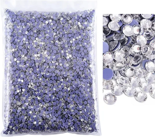 14400pcs claro gran cantidad al por mayor Hotfix Rhinestone cristal Strass para la ropa (cristal, SS6)