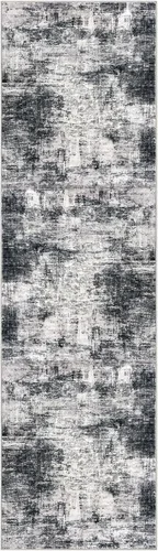Miniatura 377 de IOHOUZE Alfombra abstracta lavable de 3 x 12 pies para pasillos, antideslizante para cocina, camino de entrada de lana sintética para interiores