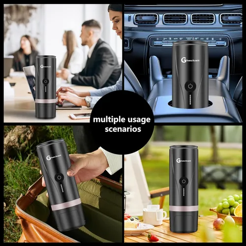 Miniatura 6 de Black Fast - Cafetera portátil de 3 minutos para café expreso con autocalentamiento en cualquier lugar con estuche de viaje incluido, funciona